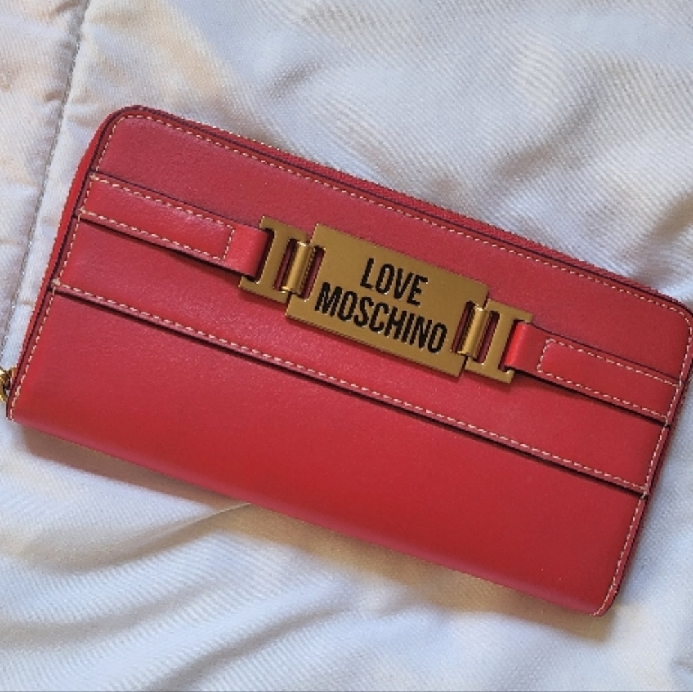 Love Moschino Red Wallet